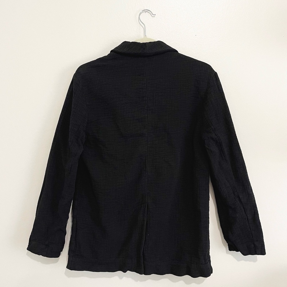 Free People Rowan Blazer 100% Cotton Black Two Front Button Size XS - Picture 10 of 15